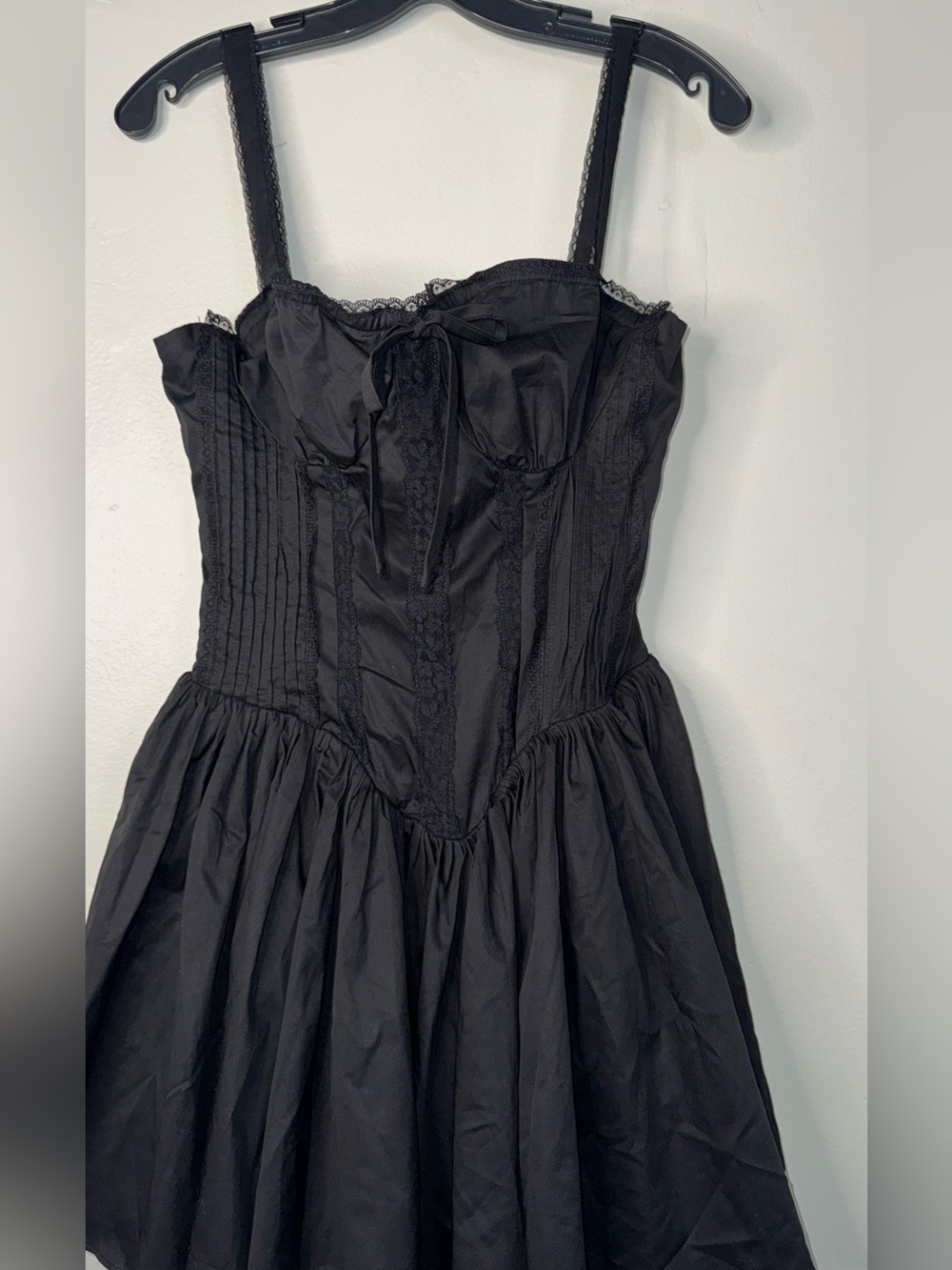 Windsor Black Corset Lace-Up Mini Dress - Picture 6 of 14